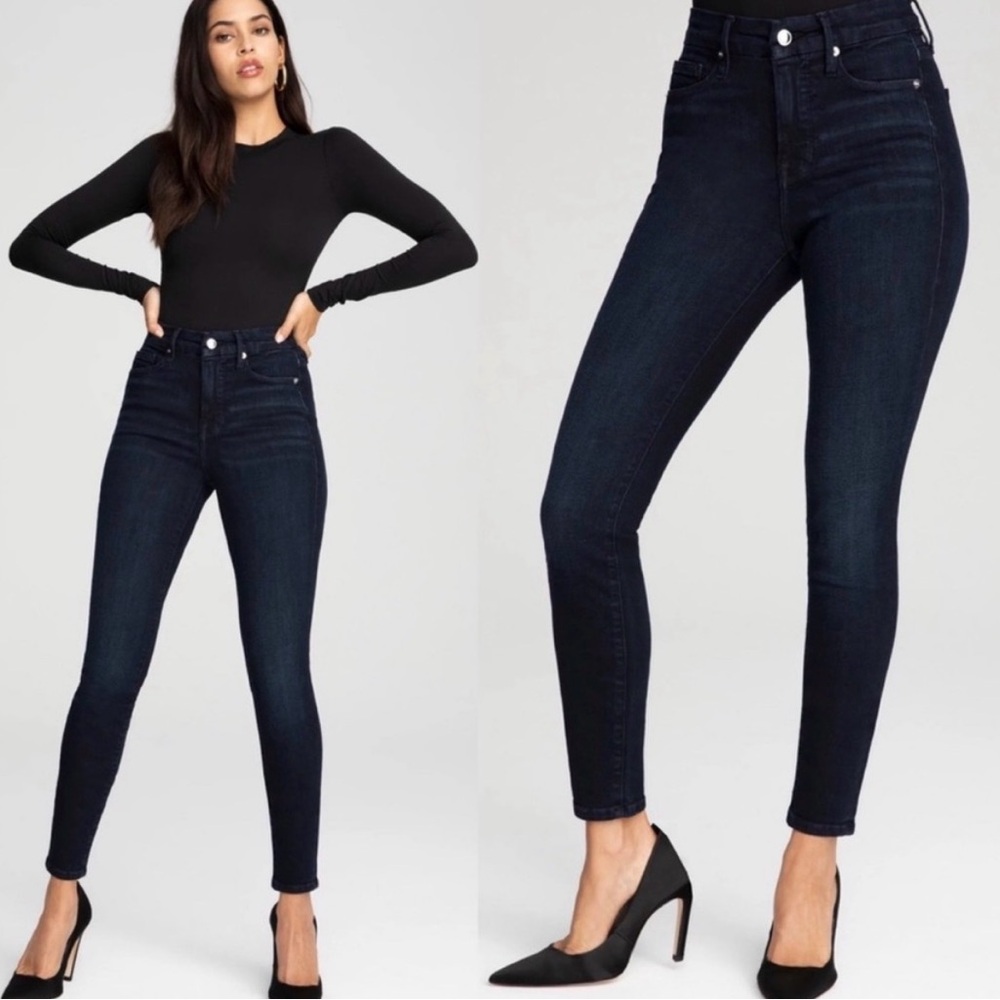 Good American Good Legs Blue224 Skinny Jeans 26, GUC
